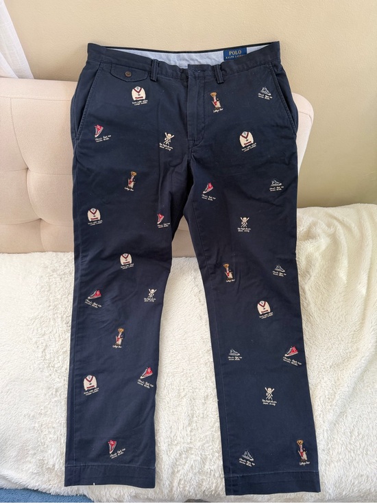 Polo Ralph Lauren Other - Polo by Ralph Lauren Navy Embroidered Pants